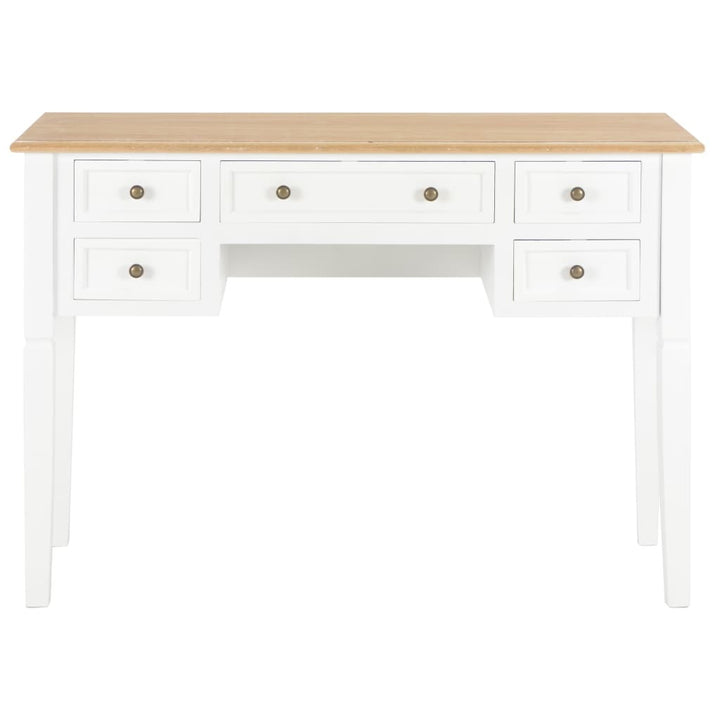 Writing Desk White 43.1"x17.7"x30.5" Wood