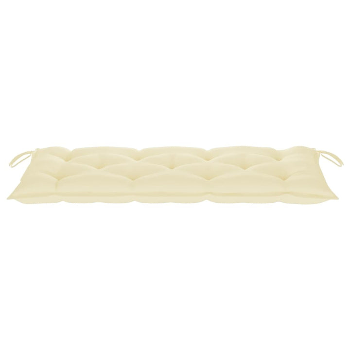 vidaXL Garden Bench Cushion Cream White 47.2"x19.7"x2.8" Fabric