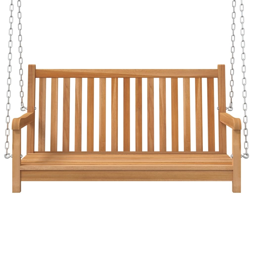 Swing Bench Solid Teak Wood 44.9"x23.6"x25.2"