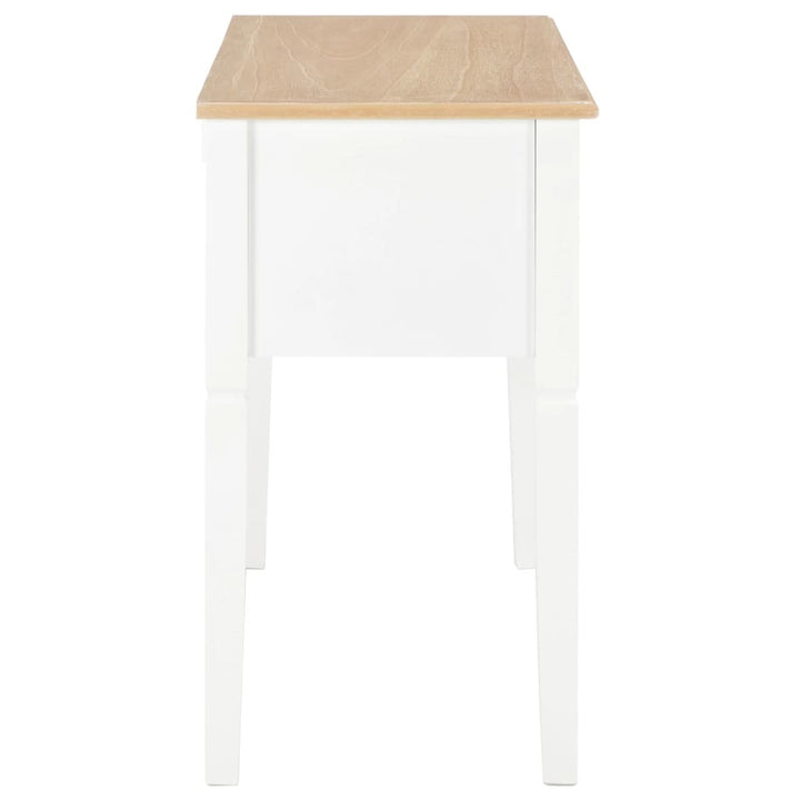 Writing Desk White 43.1"x17.7"x30.5" Wood