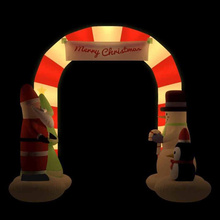 Christmas Inflatable Santa and Snowman Arch Gate LED 102.4"