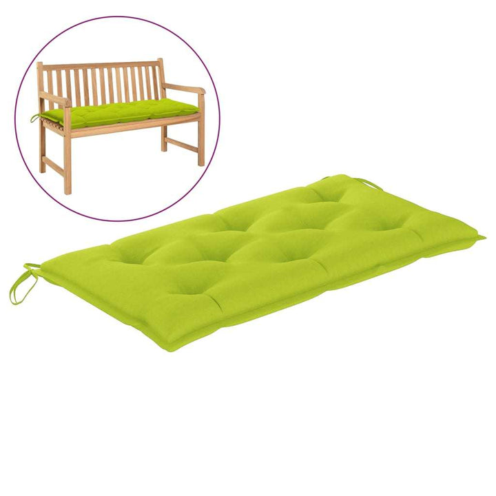 vidaXL Garden Bench Cushion Bright Green 39.4"x19.7"x 2.8" Fabric