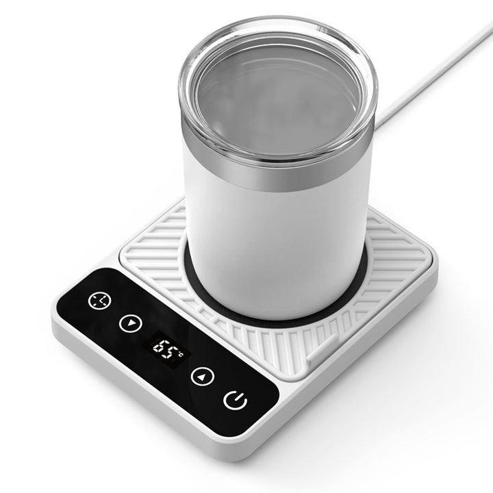 Desktop Electric Mug Warmer Auto Shut Off Timer Setting 6 Temperature Levels Cup Warmer for Milk Tea Cup Heating Plate