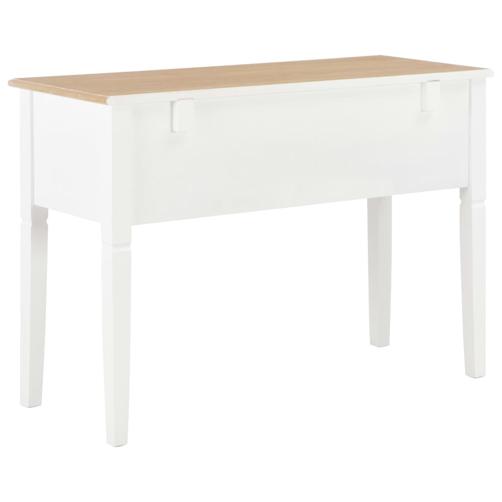 Writing Desk White 43.1"x17.7"x30.5" Wood