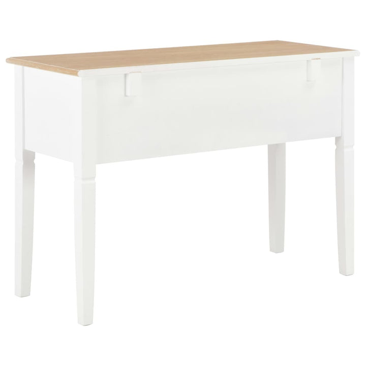 Writing Desk White 43.1"x17.7"x30.5" Wood