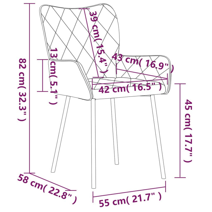 Dining Chairs 2 pcs Light Gray Fabric