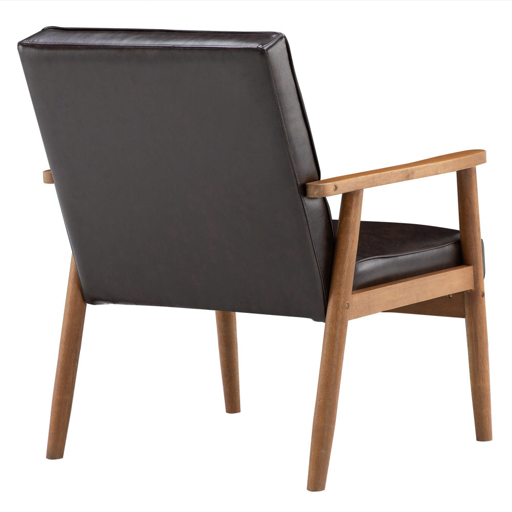 (75 x 69 x 84)cm Retro Modern Wooden Single Accent Chair