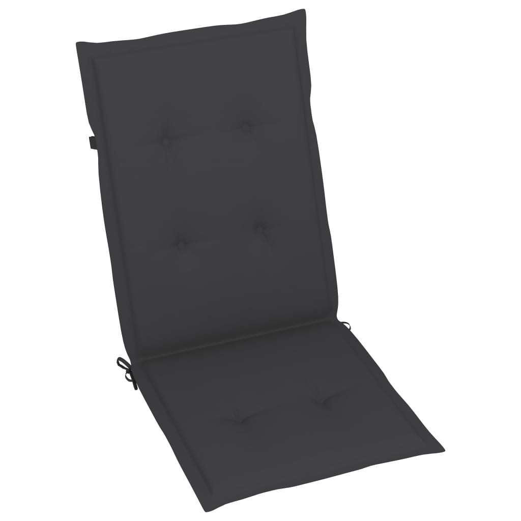 vidaXL Garden Chair Cushions 6 pcs Anthracite 47.2"x19.7"x1.2"