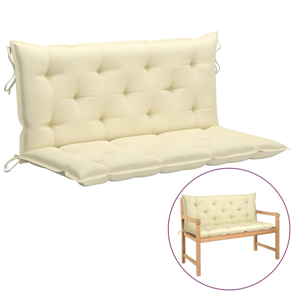 vidaXL Cushion for Swing Chair Cream White 47.2" Fabric