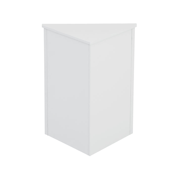Triangle Bathroom Storage Cabinet with Adjustable Shelves, Freestanding Floor Cabinet