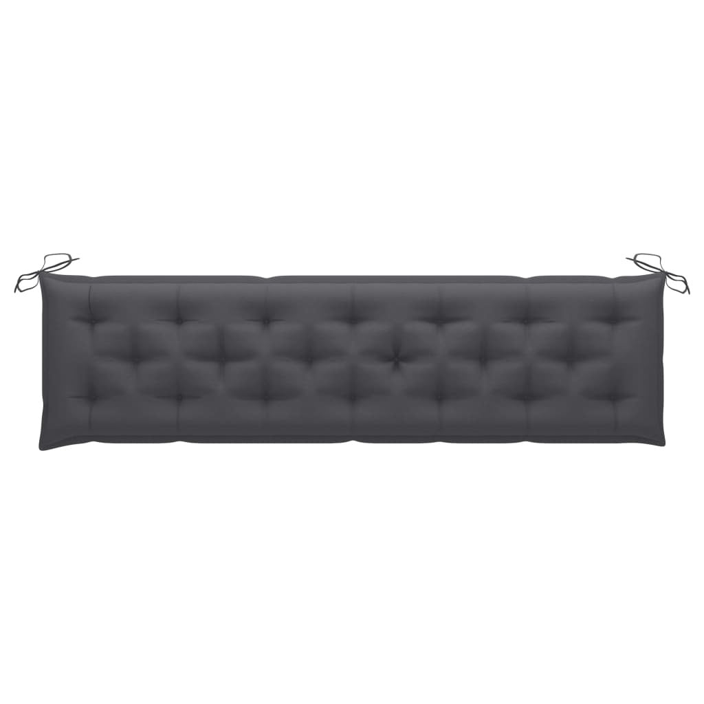 vidaXL Garden Bench Cushion Anthracite 78.7"x19.7"x2.8" Fabric