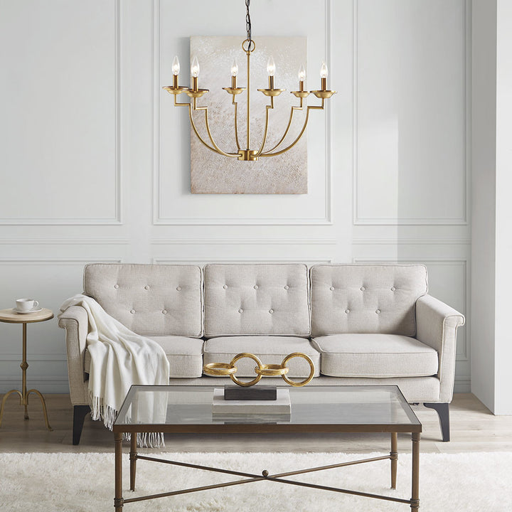 Savor 6-Light Traditional Candelabra Styled Chandelier