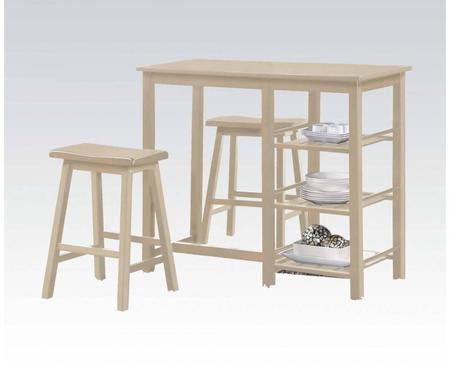 Nyssa Counter Height Set (3Pc) in Buttermilk