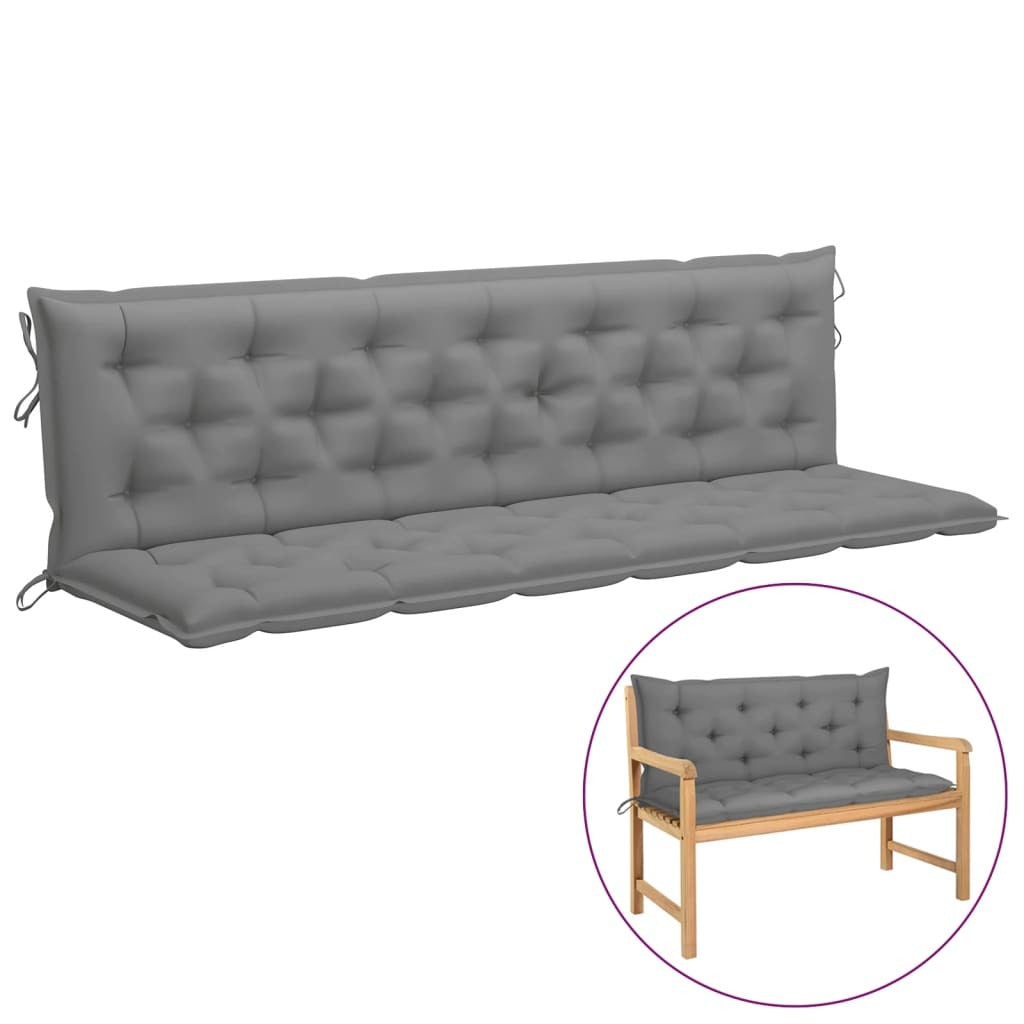 vidaXL Cushion for Swing Chair Gray 78.7" Fabric
