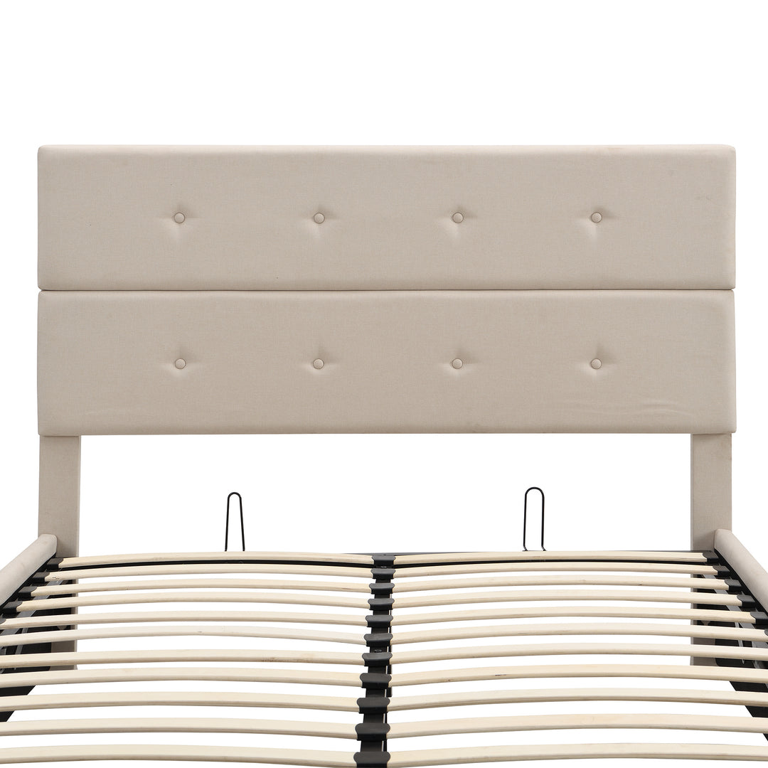 Upholstered Platform Bed with Underneath Storage