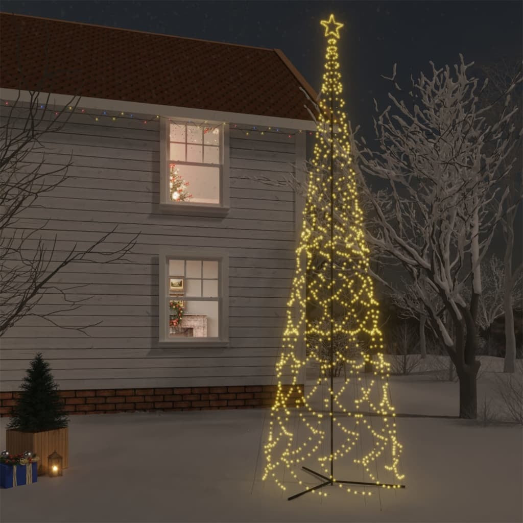 Christmas Cone Tree Warm White 3000 LEDs 90.6"x315"