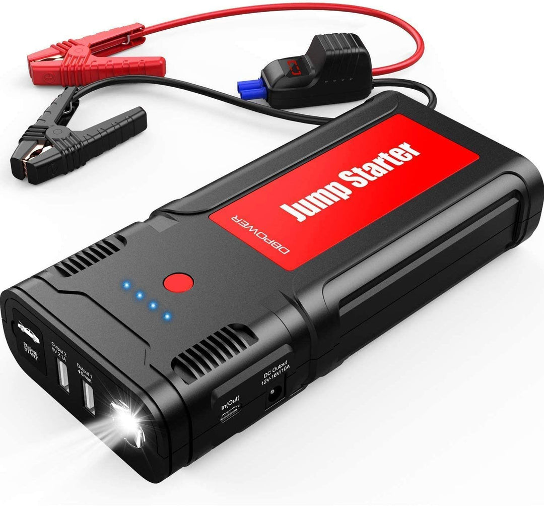 DBPOWER 2500A 21800mAh Portable Car Jump Starter- for up to 8.0L Gasoline/6.5L Diesel Engines, Portable 12V Auto Battery Booster, Power Pack, Quick Charging