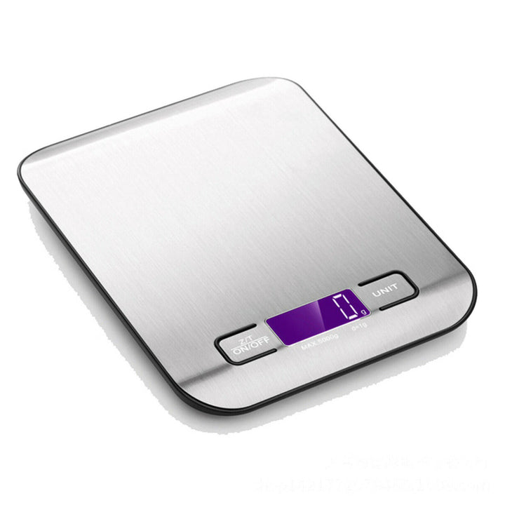 Digital Electronic Kitchen Food Diet Postal Scale Weight Balance 5KG 1g 11lb Kitchen Scales Stainless Steel Weighing LCD Precision Electronic