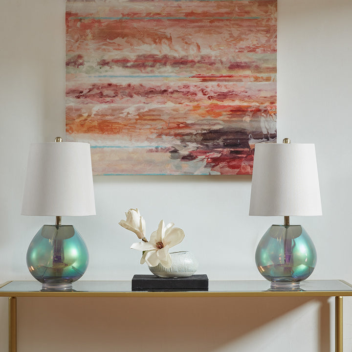 Ranier Iridescent Glass Table Lamp