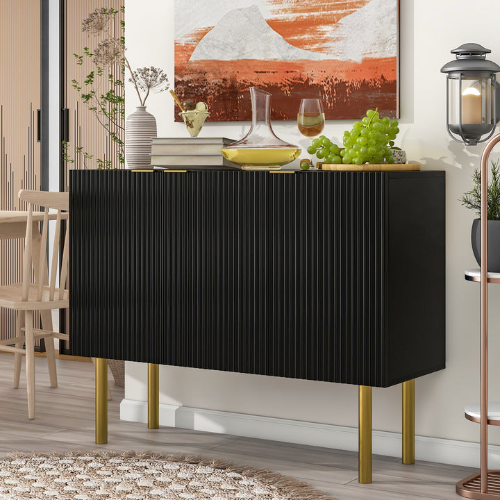 Modern Simple Sideboard with Particle Board and MDF Board  Adjustable Shelves