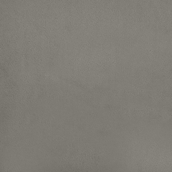 Box Spring Bed Frame Light Gray 76"x79.9" King Velvet