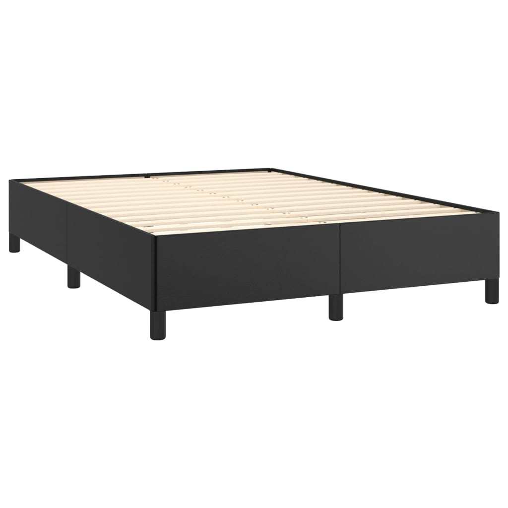 Bed Frame Black 53.9"x74.8" Faux Leather
