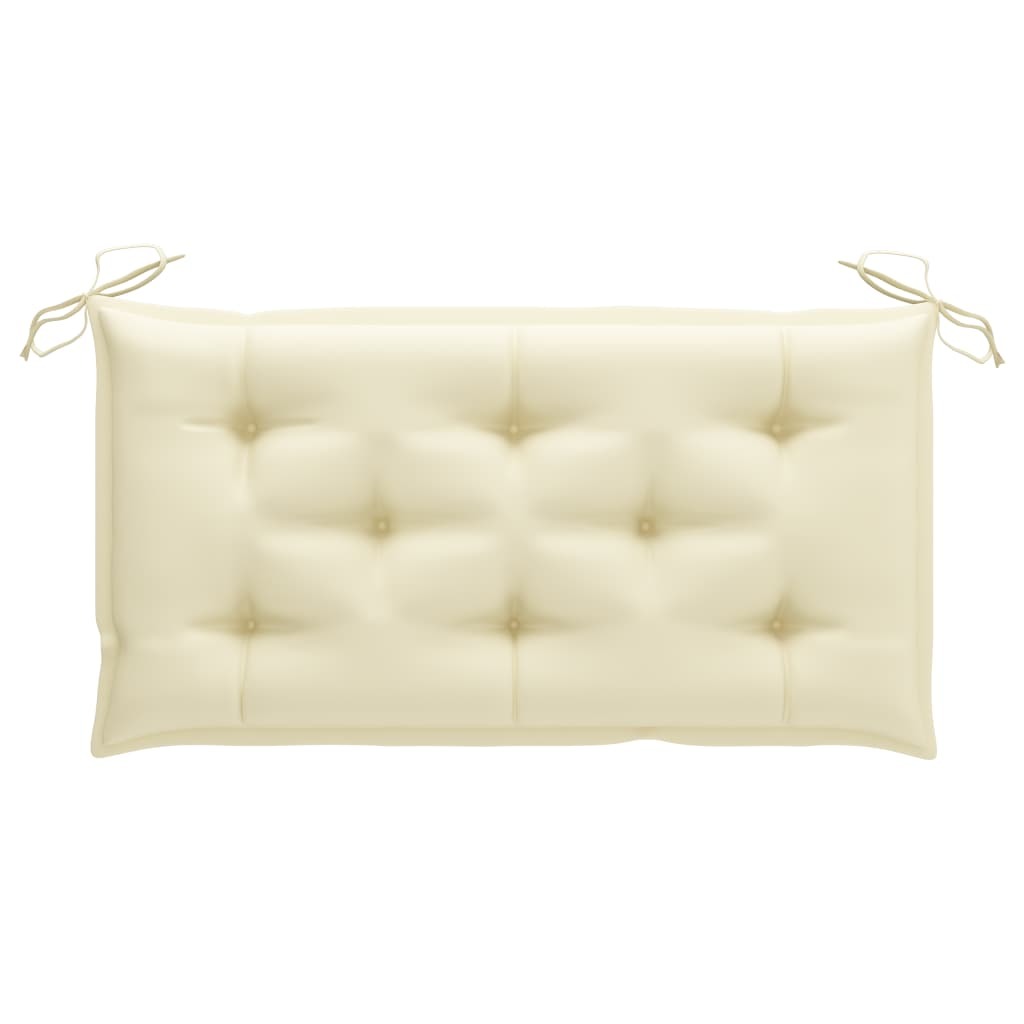 vidaXL Garden Bench Cushion Cream White 39.4"x19.7"x2.8" Fabric