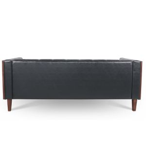 78.74" Wooden Decorated Arm 3 Seater Sofa