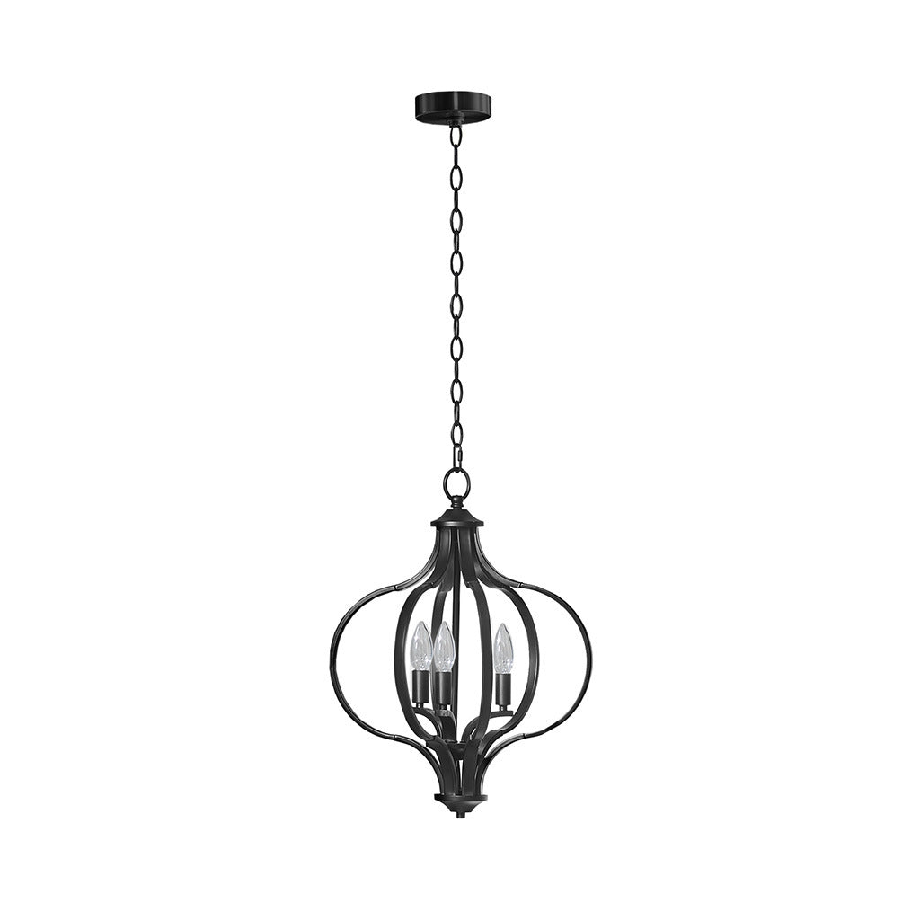 Nava 3-Light Metal Chandelier with Adjustable Chain