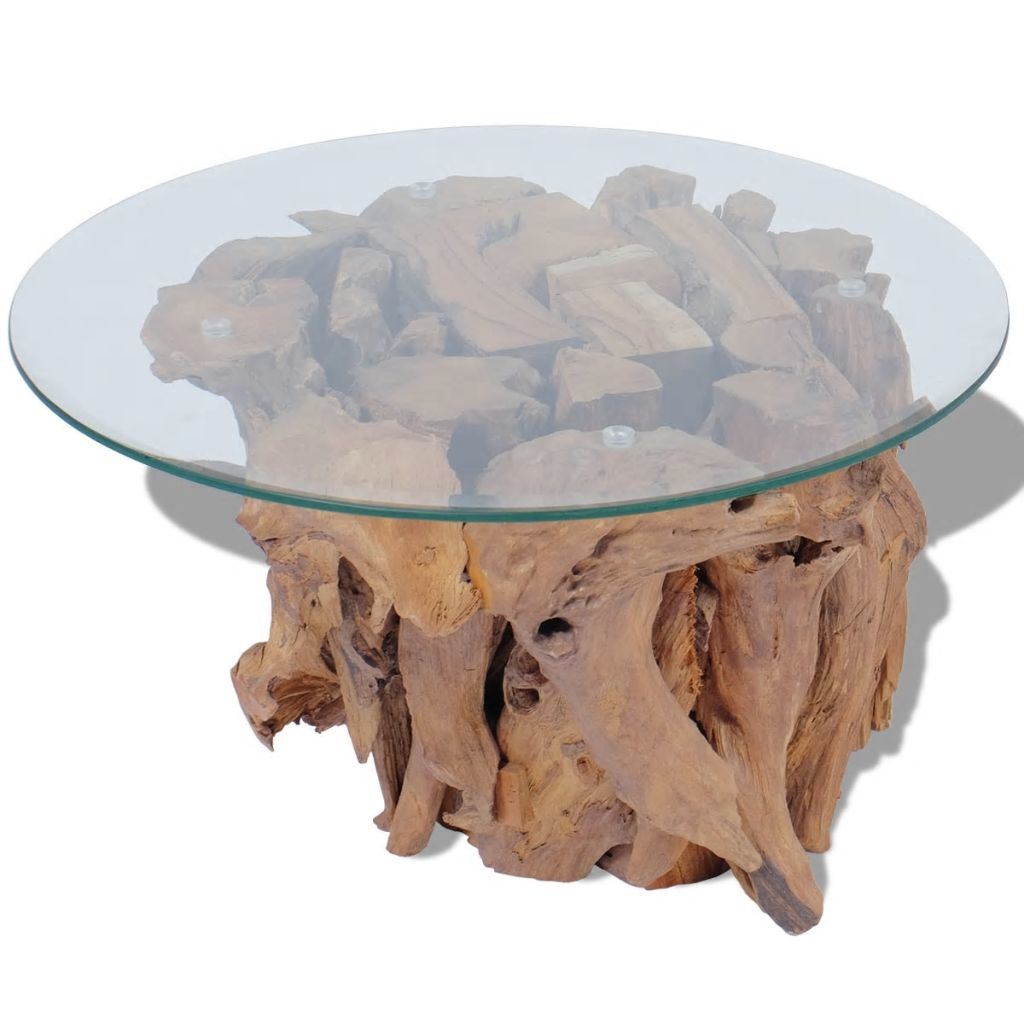 Coffee Table Solid Teak Driftwood 23.6"