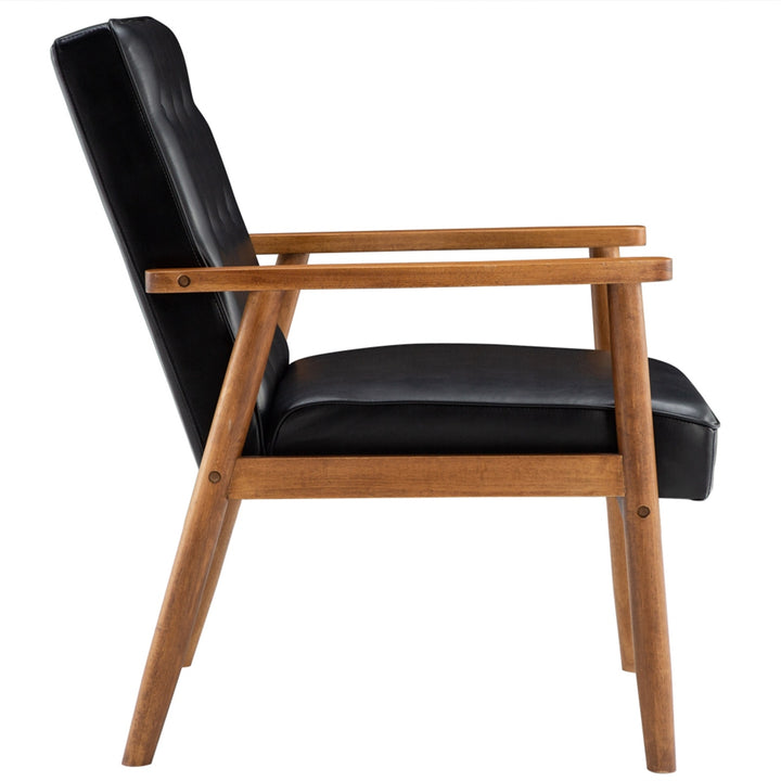 (75 x 69 x 84)cm Retro Modern Wooden Single Accent Chair