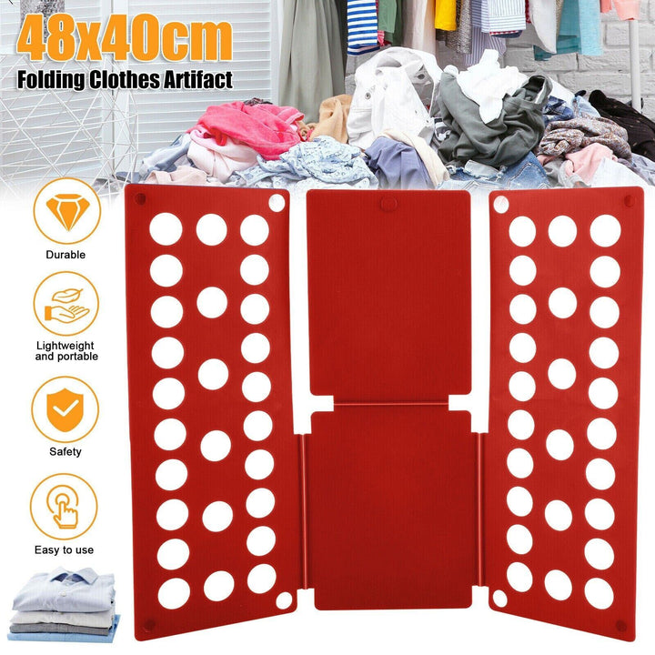 Clothes Folder Folding Board Laundry Organizer T-Shirt Fast Fold Storage For Kid